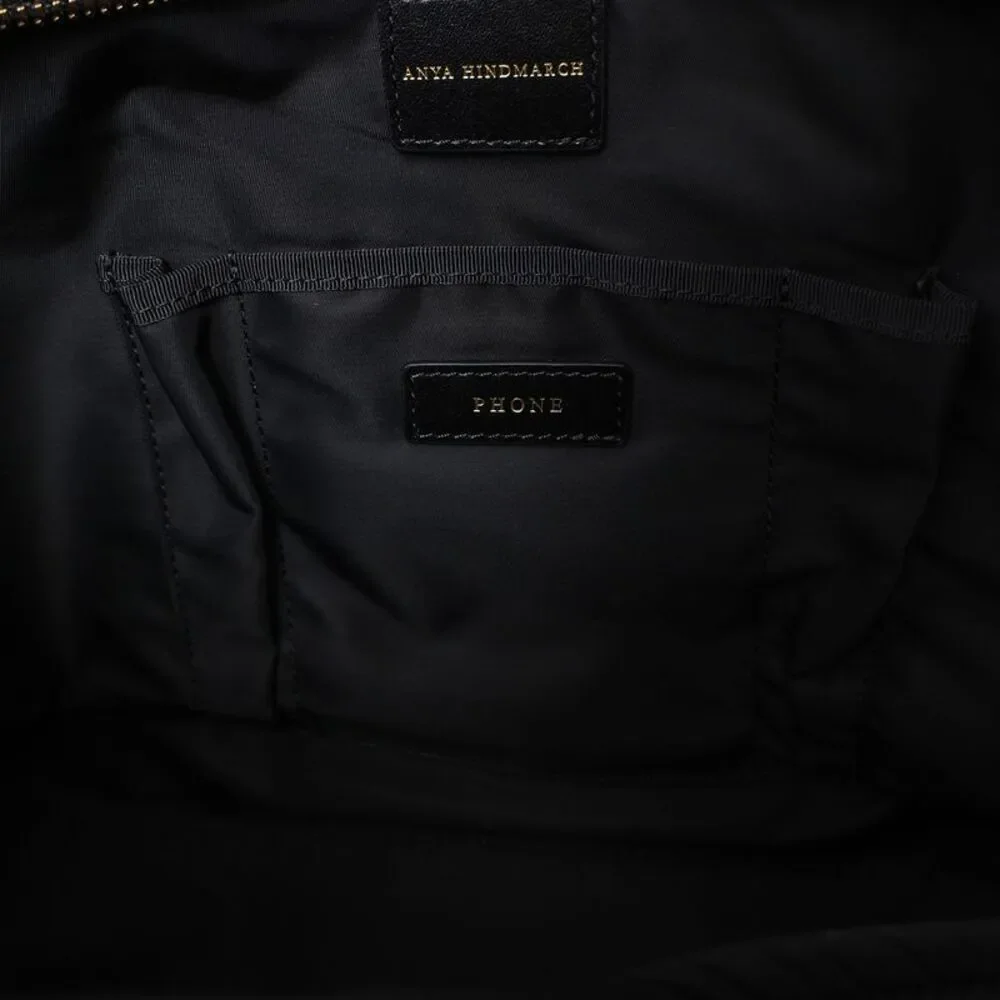 Anya Hindmarch Multi Pocket Tote Bag in Black Nylon